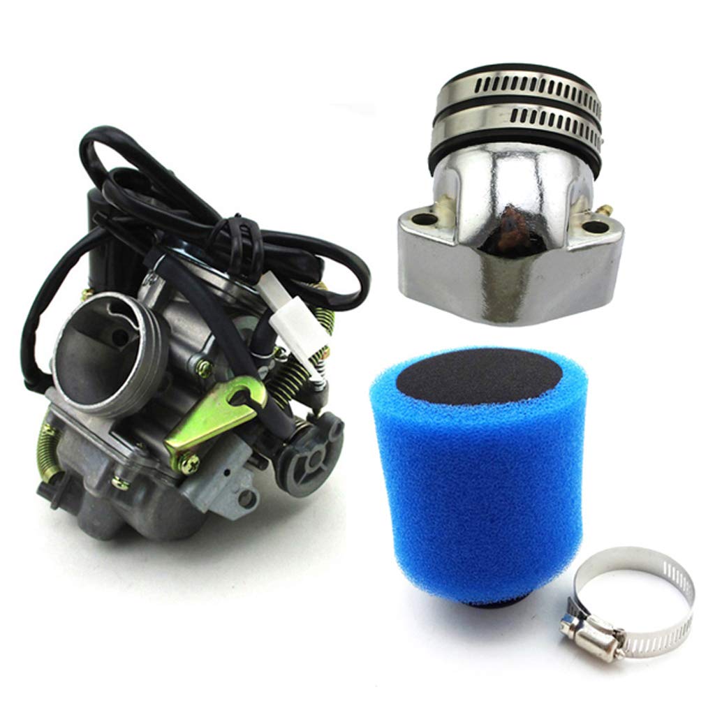 Khao T専用 Amazon.com: TC-Motor 高性能PD24 化油器歧管42 公釐過濾器GY6 125cc