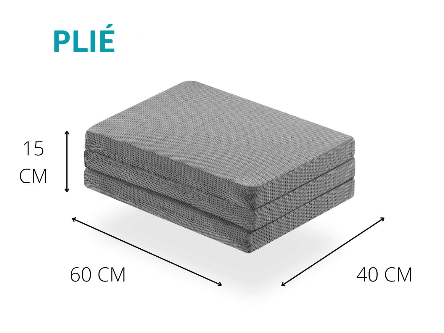 DREAMDI Matelas Pliant pour lit de Voyage 120x60 cm, Matelas en Mousse, épaisseur 5 cm, Pliable, Matelas de Parc pour Berceau, 3 pièces…