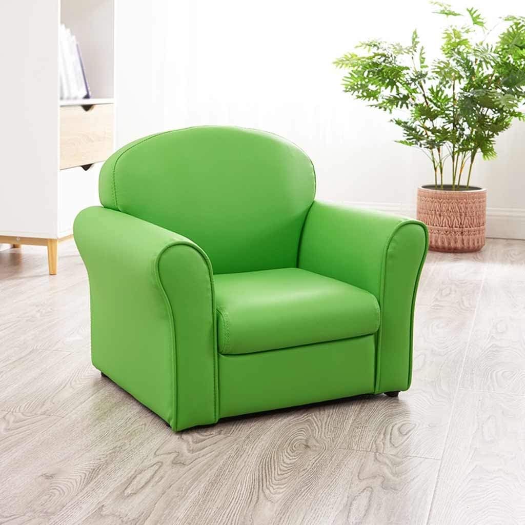 Single Sofa, Rest Chair for Boys and Girls in the Bedroom, Mini Back Chair, Load 50 kg (Colour: Pink, Size: 525000 cm) (Verde 52 x 44 x 58 cm)