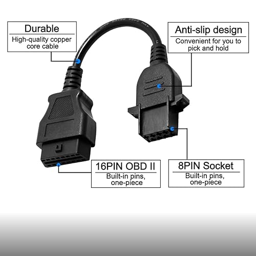 Miniatura 9 de 16pin a OBD2 16pin herramientas de diagnóstico compatibles TCS para camiones Scania OBD2 cable conector para camiones Scania