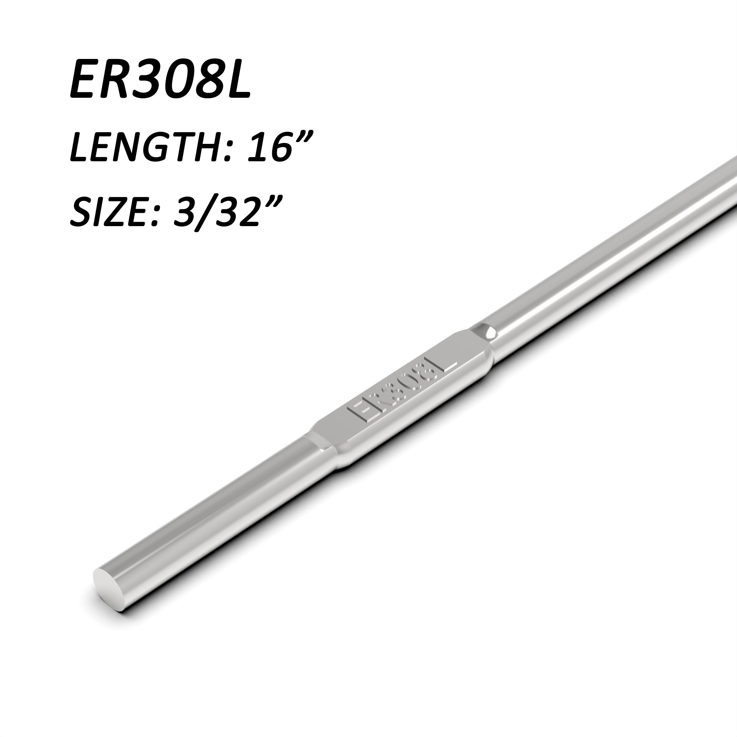 Asta di saldatura TIG (acciaio inossidabile ER308L, 3/32 "x16" 2,3 kg)