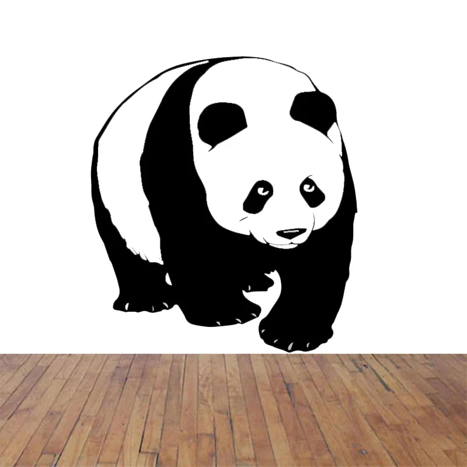 WEIMEIJIE Panda Vinyl wall Stickers, Cute Animal Decorations for Nurseries, kindergartens, Children's Rooms, and bedrooms.