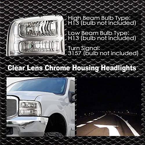 Image of G-PLUS Headlights Assembly Fit Ford F250 F350 Super Duty 2005 2006 2007