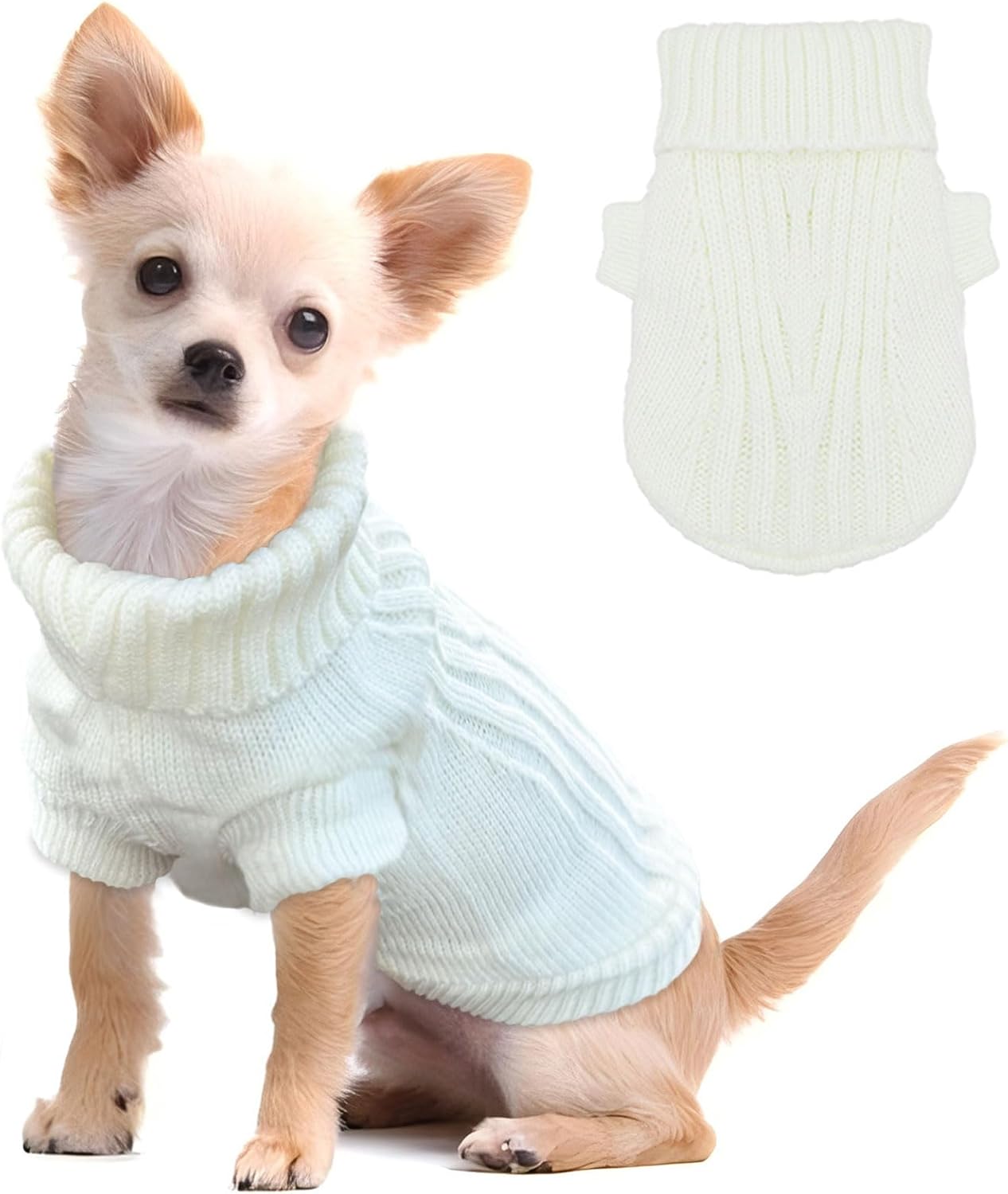 Dog Sweater for Small Dogs Fall Winter Dog Knitted