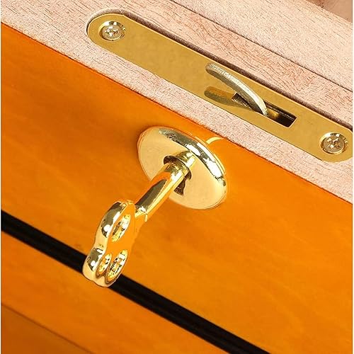 Miniatura 4 de Prestige Import Group Humidor de cigarros Art Deco moderno de Baccus - Capacidad de hasta 200 - Color: dos tonos