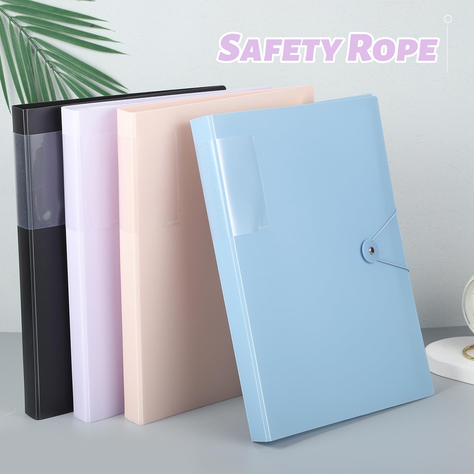 Pack Of 10 A4 Presentation Folders, A4 Project Folders, Presentation Folders, Project Folders, Document Organizer Holder, Plastic, Document Folder, Clear Cover With 2 Holes Binders (5 Colors - View #4