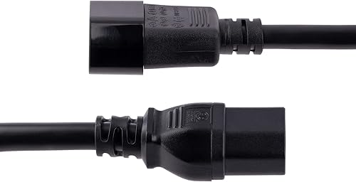 Miniatura 3 de StarTech.com Cable de extensión resistente de 10 pies (9.8 ft), cable de extensión C14 a C15, 15A 125V, 14AWG, cable de extensión de alimentación de