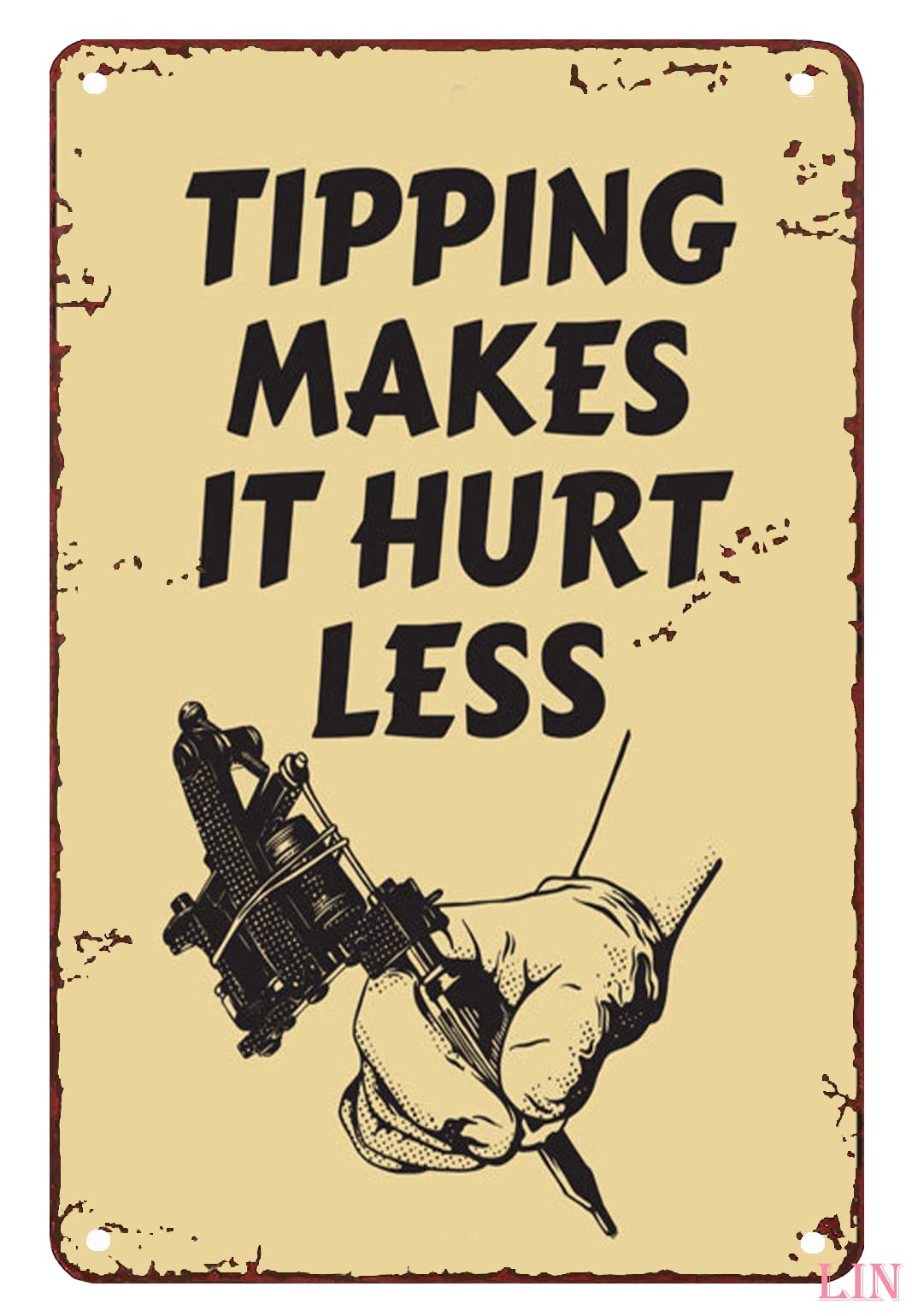 Metal Decoration for Living Room Tipping Makes It Hurt Less Sign Tattoo Sho