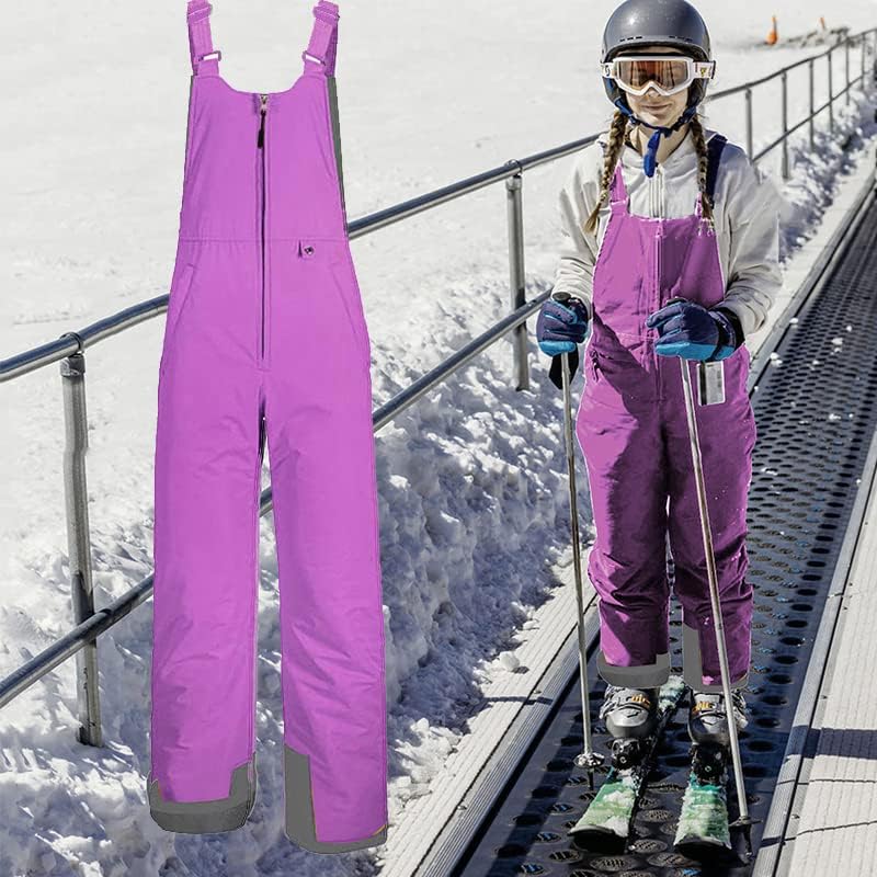 Miniatura 3 de Tearom Babero de nieve para niños, babero de esquí con aislamiento para la nieve