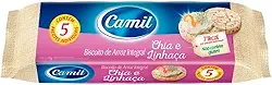 BISCOITO DE ARROZ INTEGRAL C/CHIA LINHACA UNIDOSE 90G CAMIL