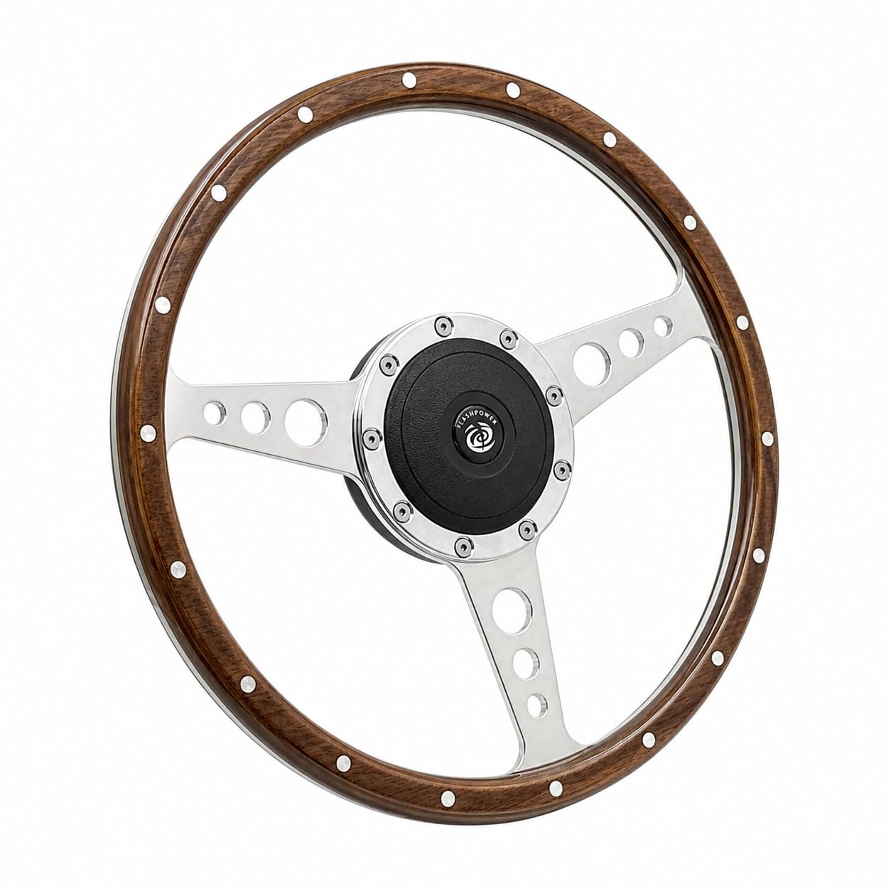 Michellotti ウッド ハンドル Amazon.com: 13'' Classic Riveted wood steering wheel Restoration