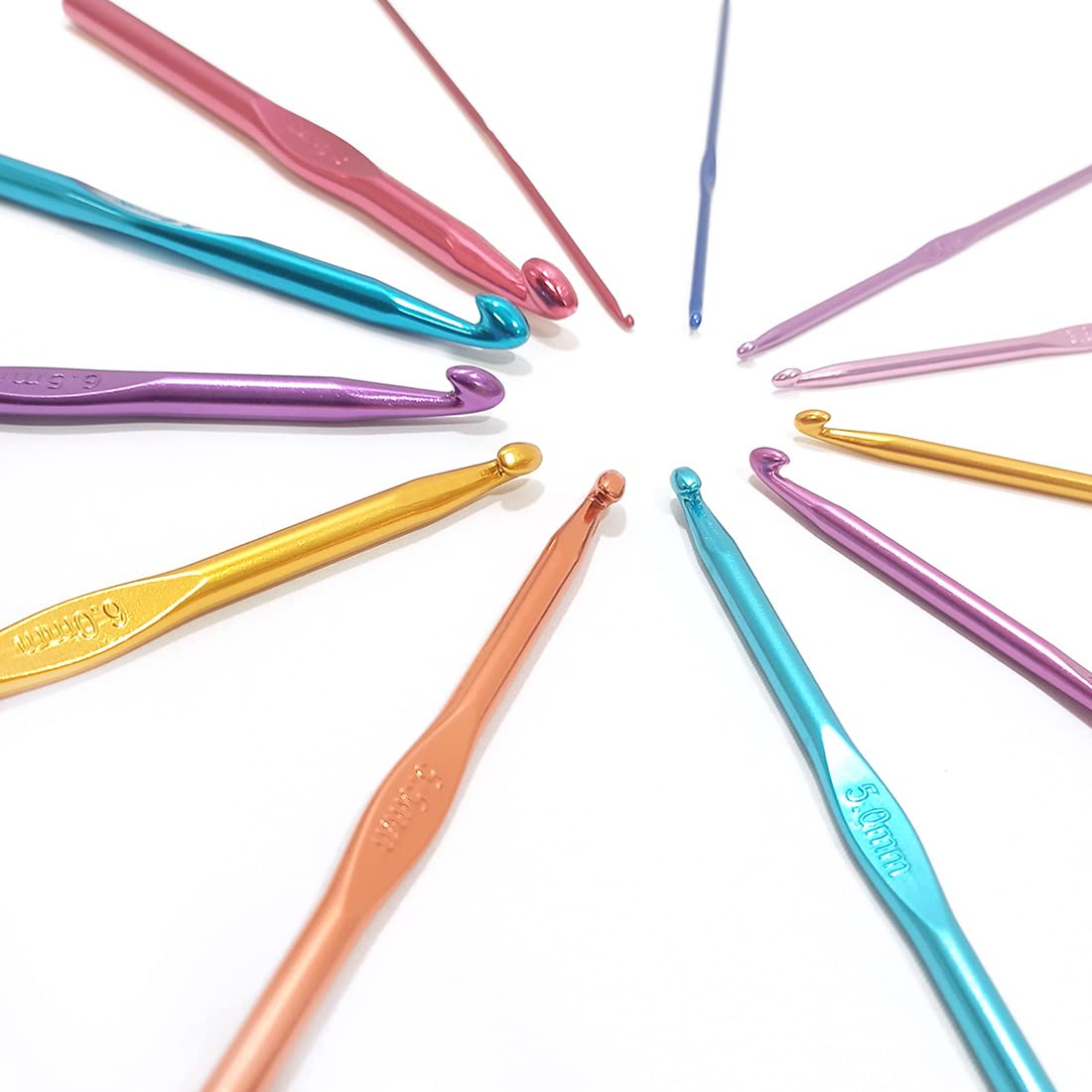 JYC CREATIVE Crochet Needle Set, Various Knitting Measurements, Ergonomic Needle Set for Crochet Crochet, Crafts - Image 3