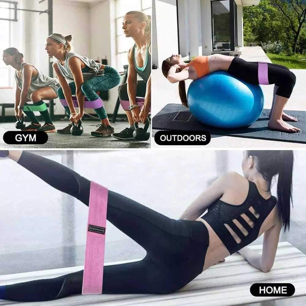 Hip Circle Band Yoga Antypoślizgowa Siłownia Fitness Gumowa opaska Ćwiczenia Pleciona Elastyczna taśma biodrowa Opaska oporowa