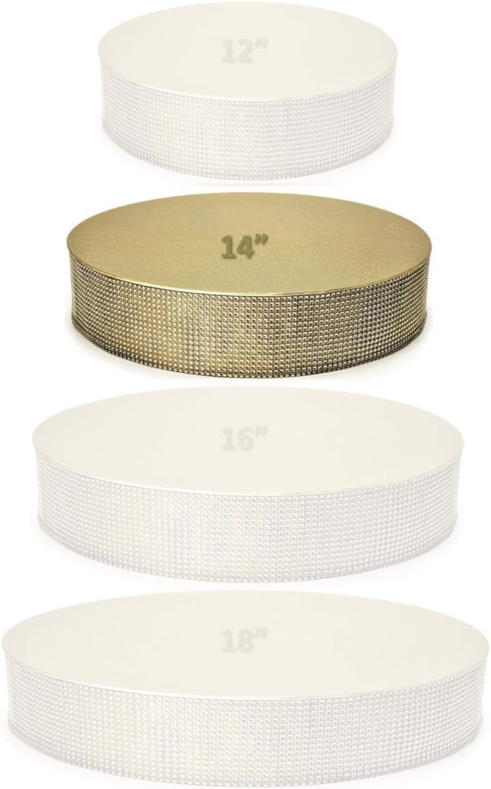 Amazing 🔥 OCCASIONS Bling Wedding Cake Stand (Holds 150 lbs) Cupcake Base, Decorative Centerpiece for Parties (14'' Round, Soft Gold) Free Shipping 🛒 OCCASIONS Bling Wedding Cake Stand (Holds 150 lbs) Cupcake Base, Decorative Centerpiece for Parties (14'' Round, Soft Gold)