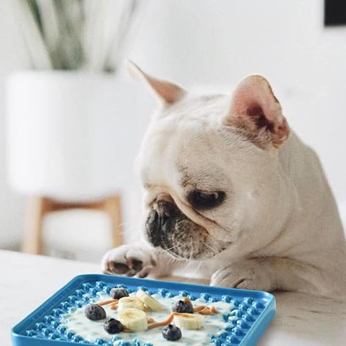 Miniatura 8 de LE TAUCI PET Tapete para lamer para perros y gatos comedero lento tapete de comida para perros de 55 pulgadas para aliviar la ansiedad reductor de