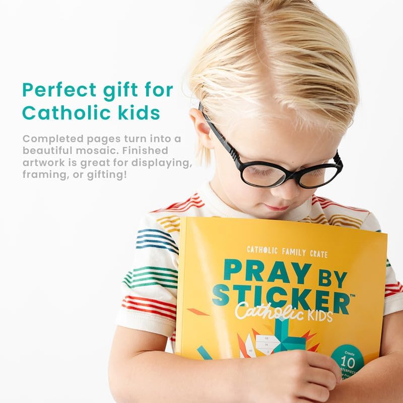 Pray by Sticker for Catholic Kids - 10ページ 初聖体拝領の本 - 聖書活動帳 - インタラクテ
