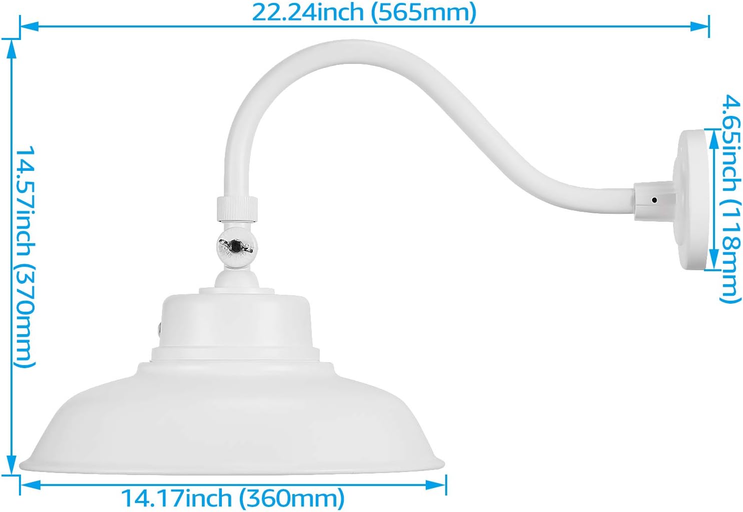 Tесh Dеаlѕ 🔥 LEONLITE LED 14 Inch Gooseneck Barn Light, 40W 5000K Wet Location Rated, 4800lm, Photocell Included Swivel Head Dusk to Dawn Outdoor Wall Light, ETL Certified, 5 Years Warranty-White Amаzіng 🔥 LEONLITE LED 14 Inch Gooseneck Barn Light, 40W 5000K Wet Location Rated, 4800lm, Photocell Included Swivel Head Dusk to Dawn Outdoor Wall Light, ETL Certified, 5 Years Warranty-White