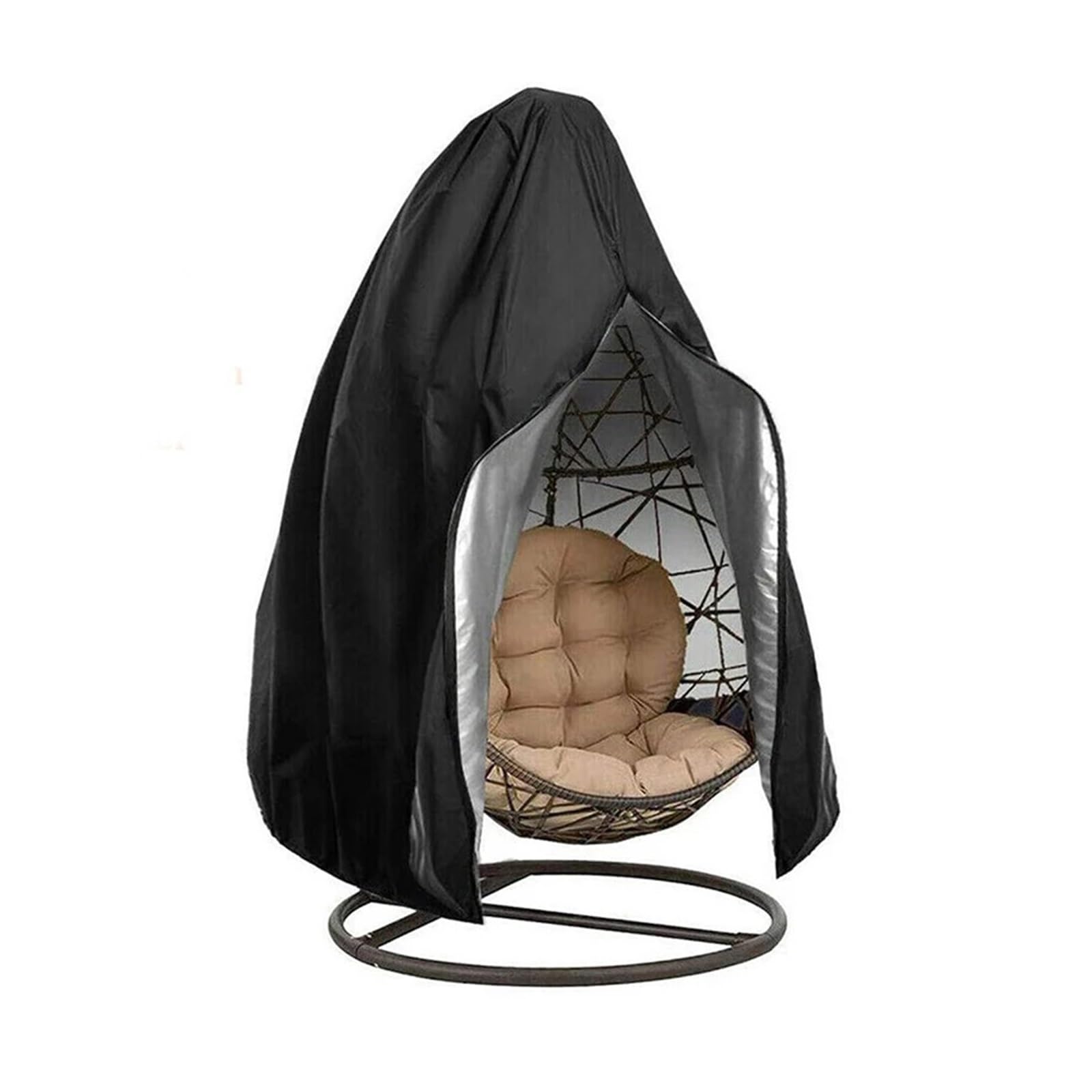 Lsyhhxc Black Patio Egg Chair Cover With Zipper