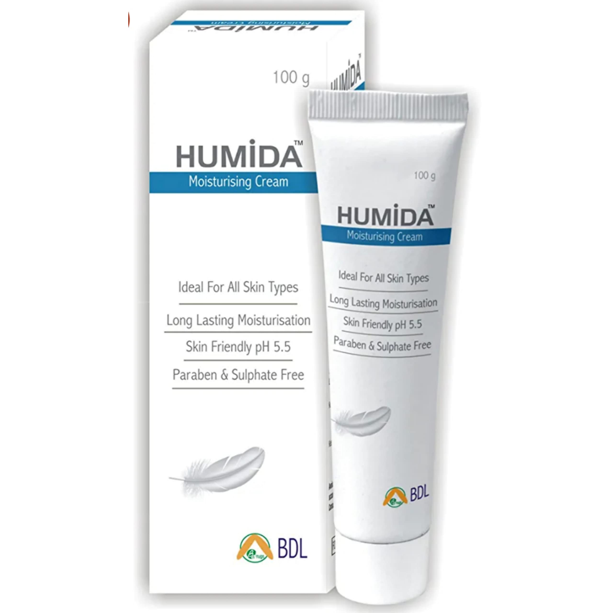 Humida Moisturizing Cream, ph 5.5 / 100gm PACK OF 2