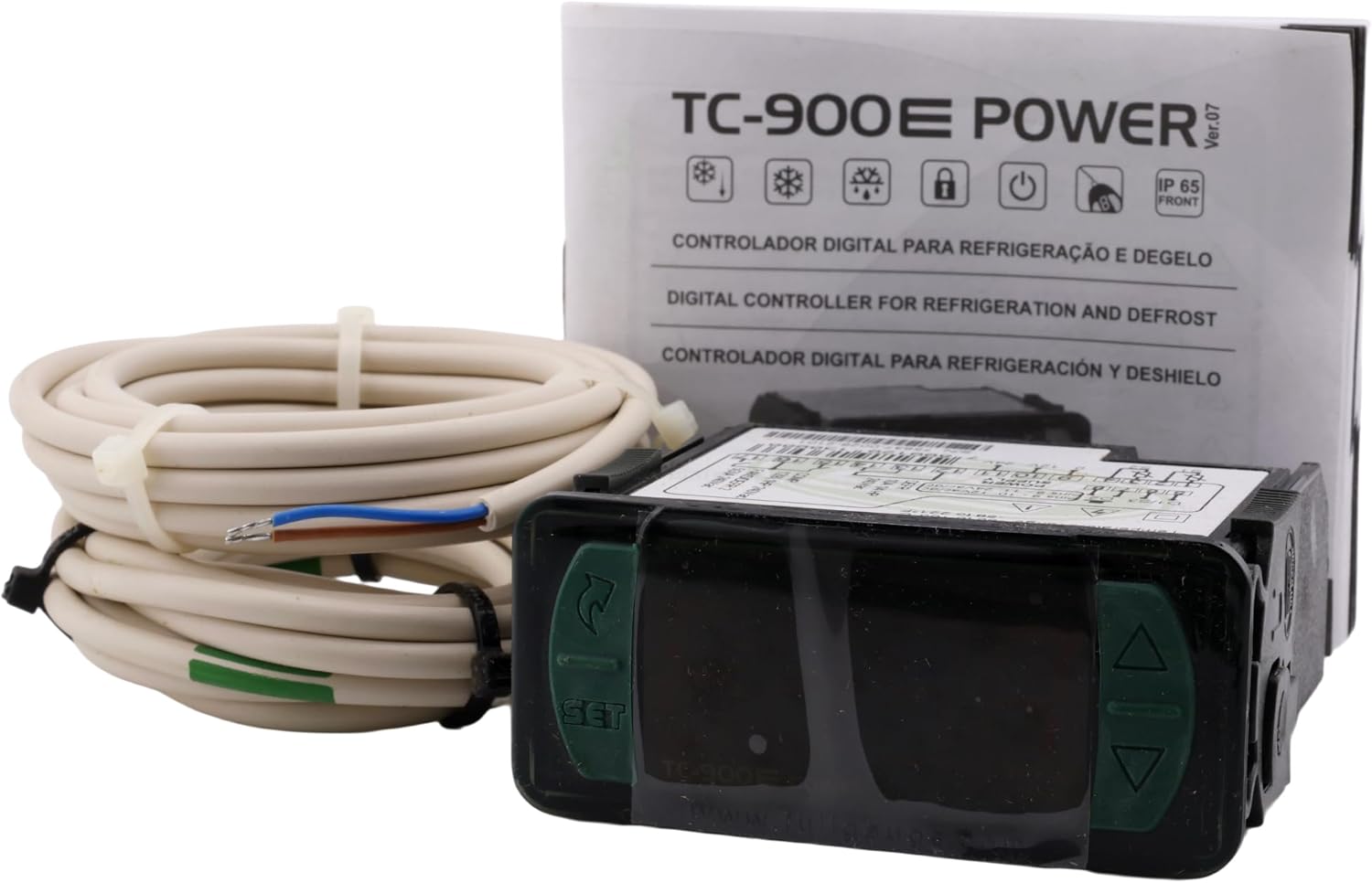 TC-900E-POWER Digital Defrost Controller for Cold Storage Rooms & Display Freezers, 115/230V AC, IP65 Waterproof
