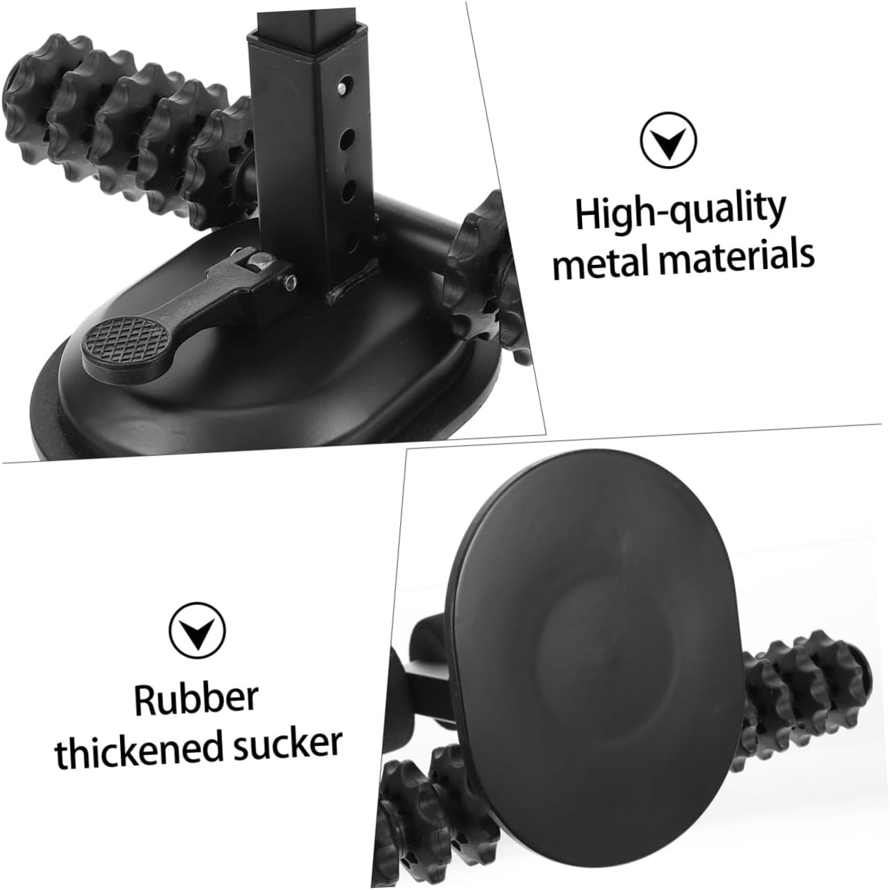 Portable Sit-up Assist Device for Home Workouts Crunches Aid with Suction Plate for Stability for Abdominal Fitness and Core Exercises