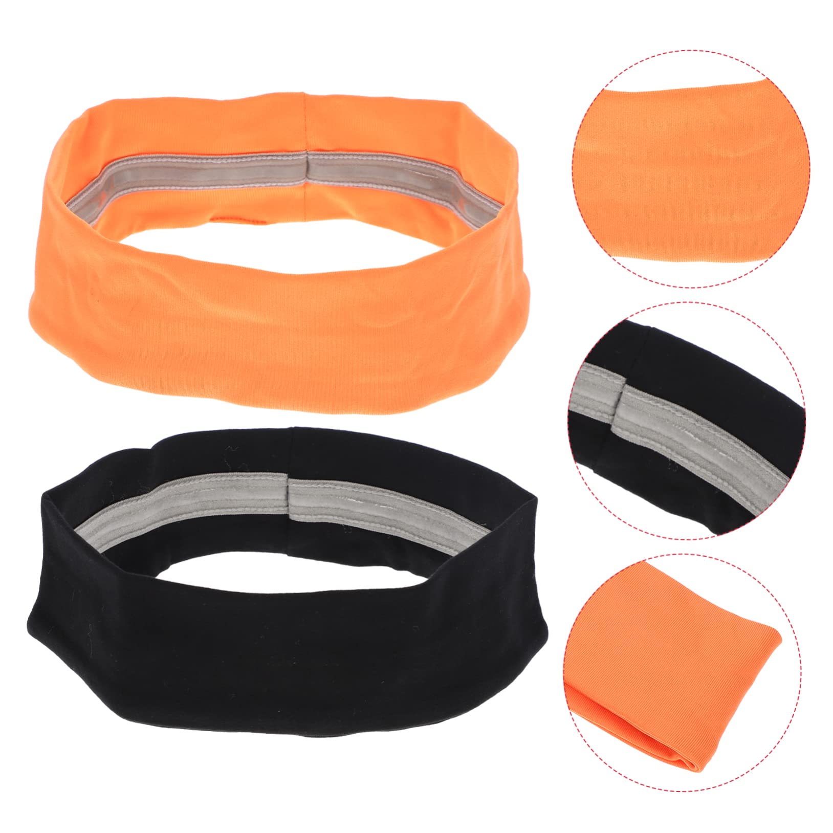 BESPORTBLE 6 Pezzi Fascia Sportiva Fascia Per Il Sudore Allenamento Per La Testa Palestra Copricapo Elasticizzato Elastica Antiscivolo Mens Turbante Fitness