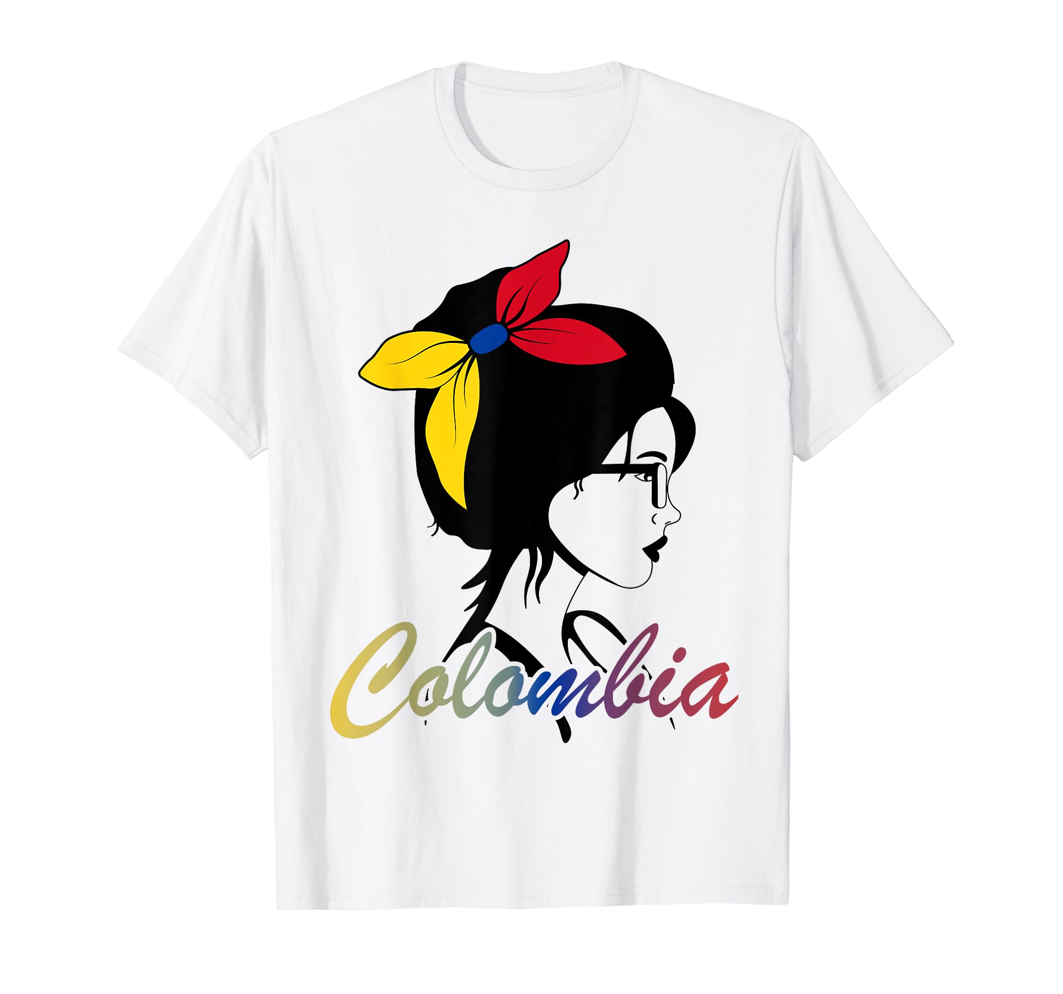 Colombia Girl Colombian Mujer Colombiana flag T-Shirt