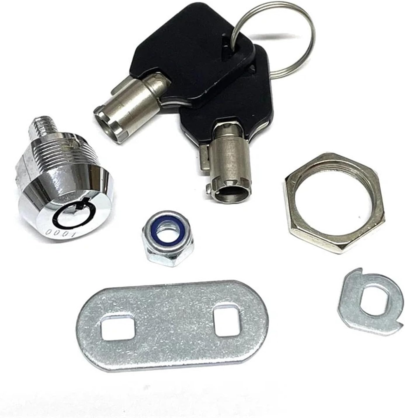 Same Key Tubular Cam Lock Mailbox Furniture Drawer Changing Cinet Door Swivel Tongue 1001XS F 1Pcs