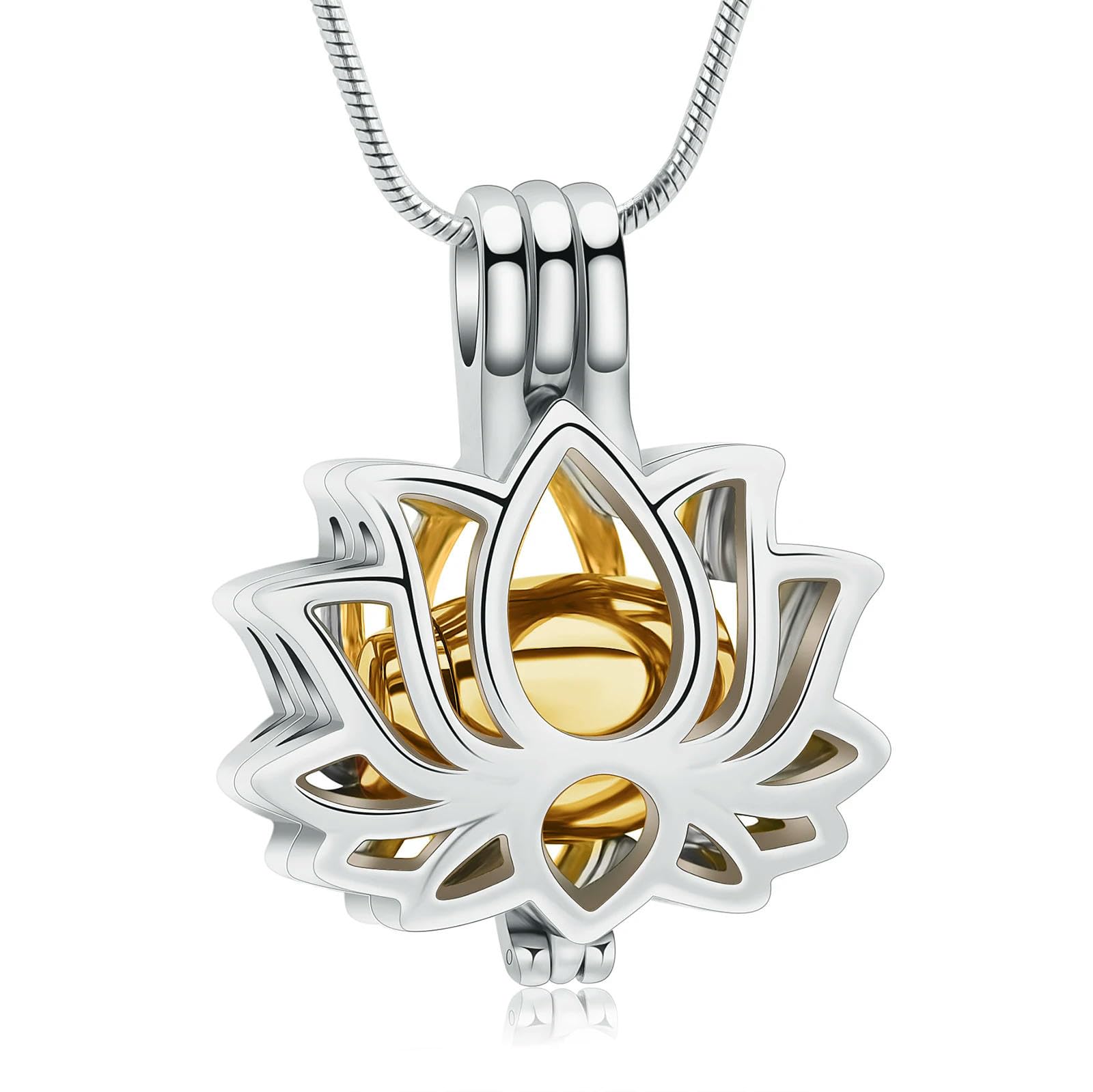 Collier urne funéraire fleur de lotus : Solution discrète contre la séparation