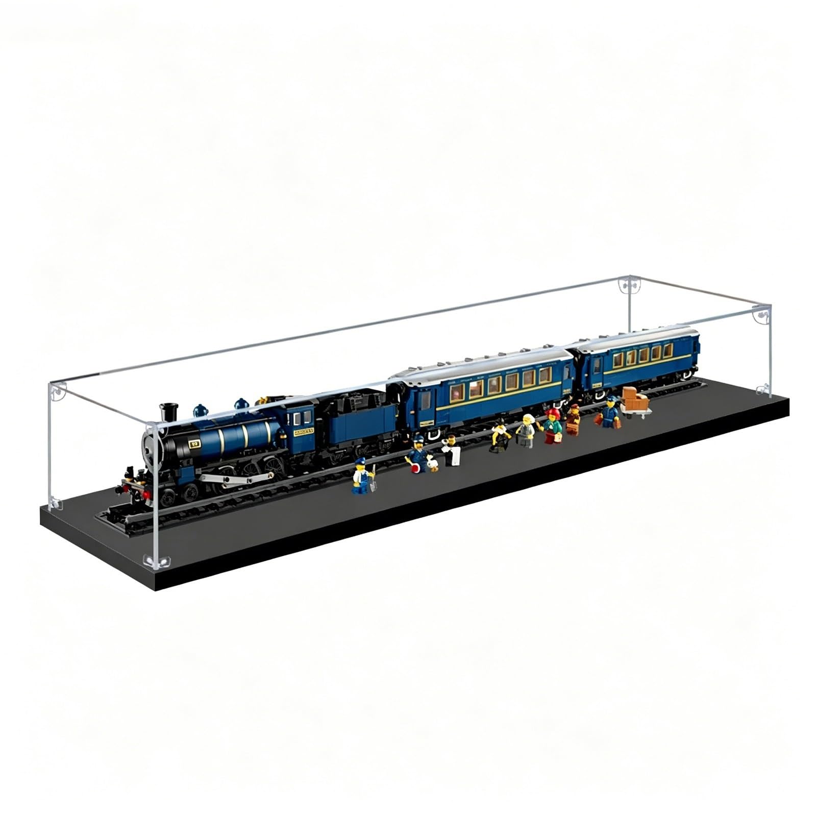 Vitrina Vitrina Extralarga de Acrílico para Pastelería, Caja de Almacenamiento Transparente Apilable para Coches de Juguete, Vitrina Organizadora de Plástico(30x25x25cm/12x10x10in)