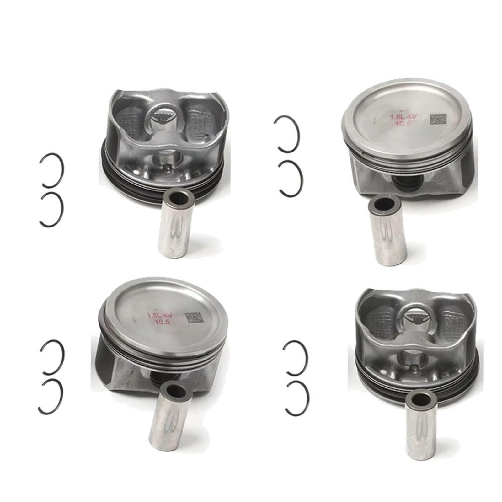 Pistone Motore 1 set EA111 Pistoni e fasce elastiche motore STD 76,5 mm Adatto per VW per Jetta .6L CLRA installare
