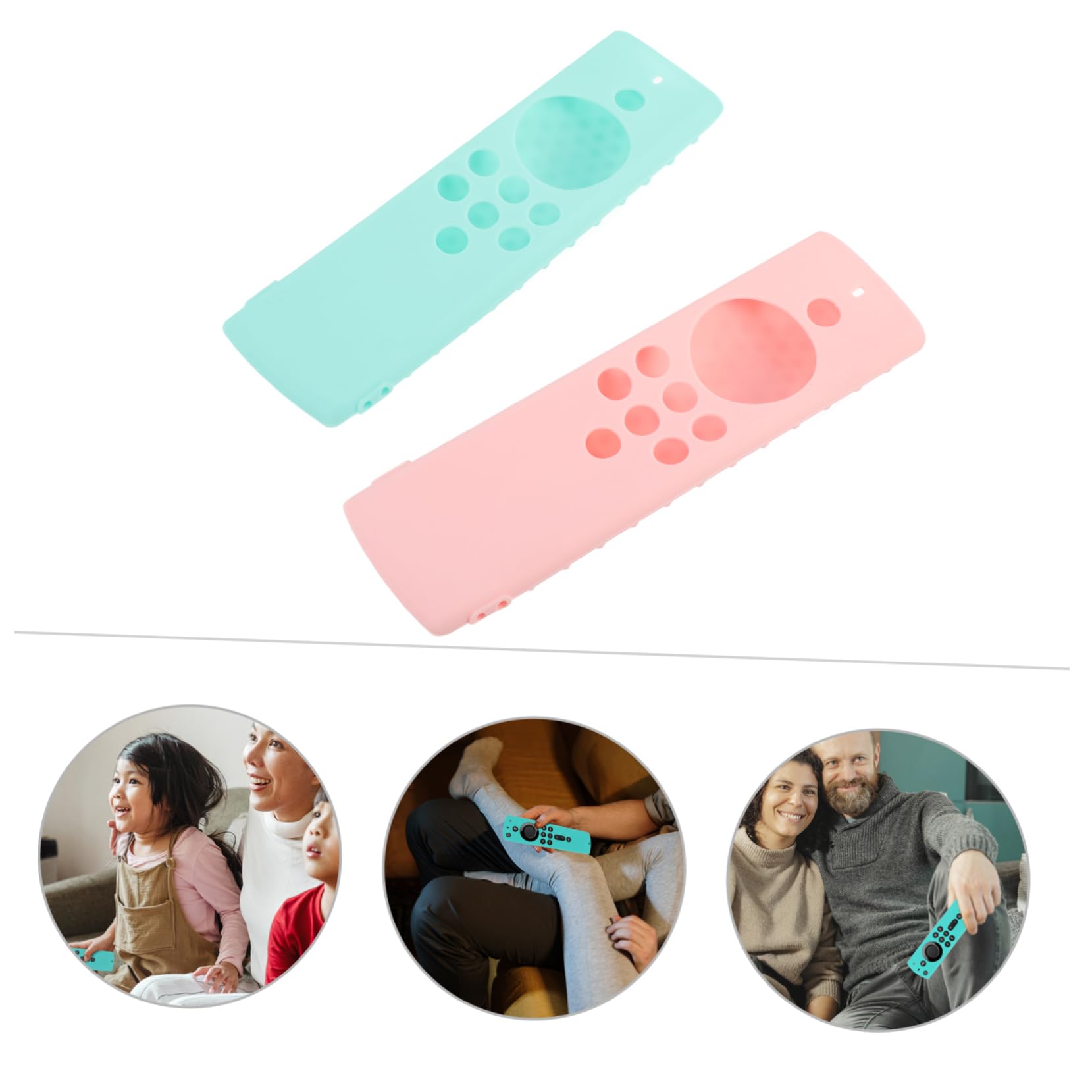 Uonlytech 6 Piezas Control Remoto Accesorios casa Accesorios para TV Cubierta del Controlador de TV de Silicona Protector de Controlador de TV Accesorio de Carcasa de Controlador de TV Lite