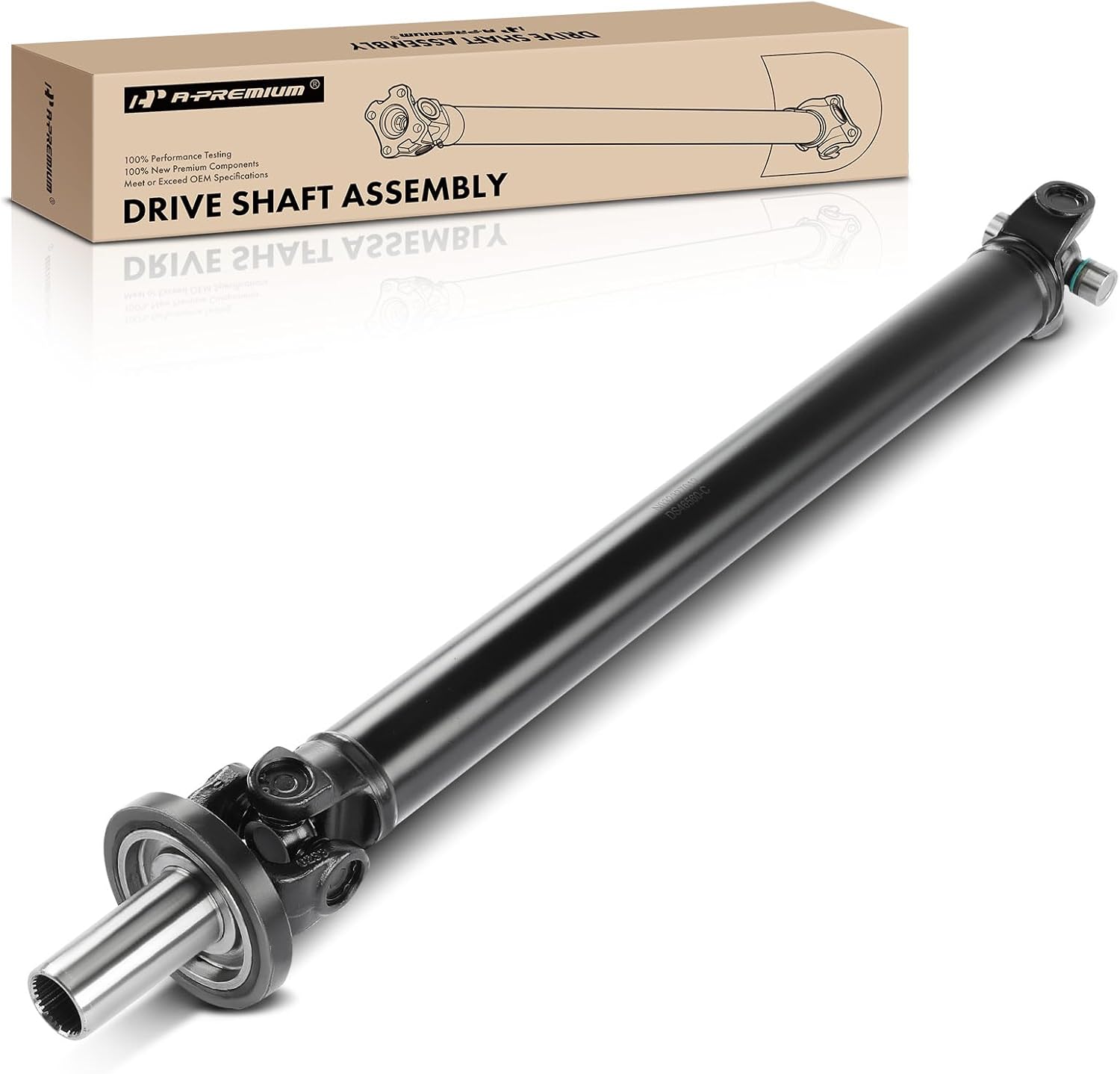 A-Premium Rear Complete Drive Shaft Prop Shaft Driveshaft Assembly Compatible with Jeep KJ Series Liberty 2002-2003 3.7L, 4WD, Automatic Transmission, Replace# 52111558AB, 52111558AD