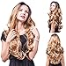 Produktbild Blonde Haare Perücke Dainty Dame Perücke Handarbeit für tägliche Verschleiß Karneval Kostüme Cosplay Halloween Party verstellbare Spitze Cap 75cm lang (blond)