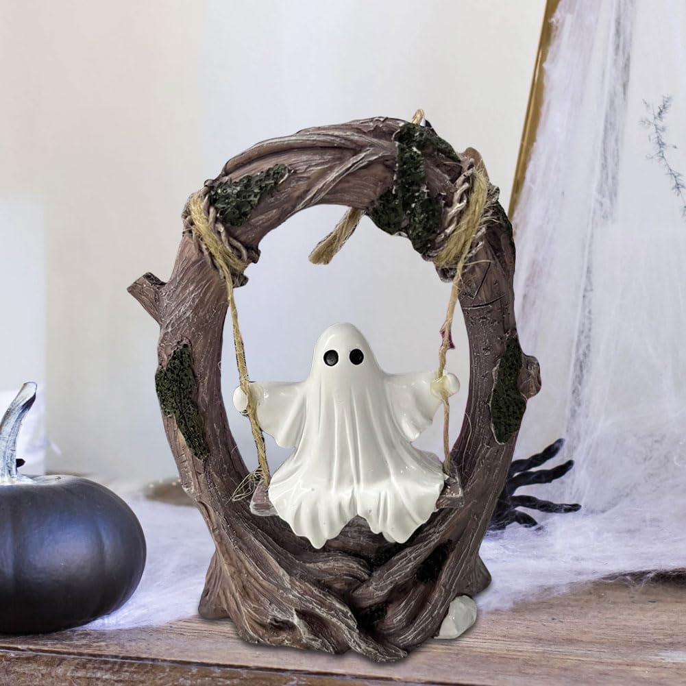 Halloween Cute Swing duch zabawny wiszące ozdoby do biura (A)