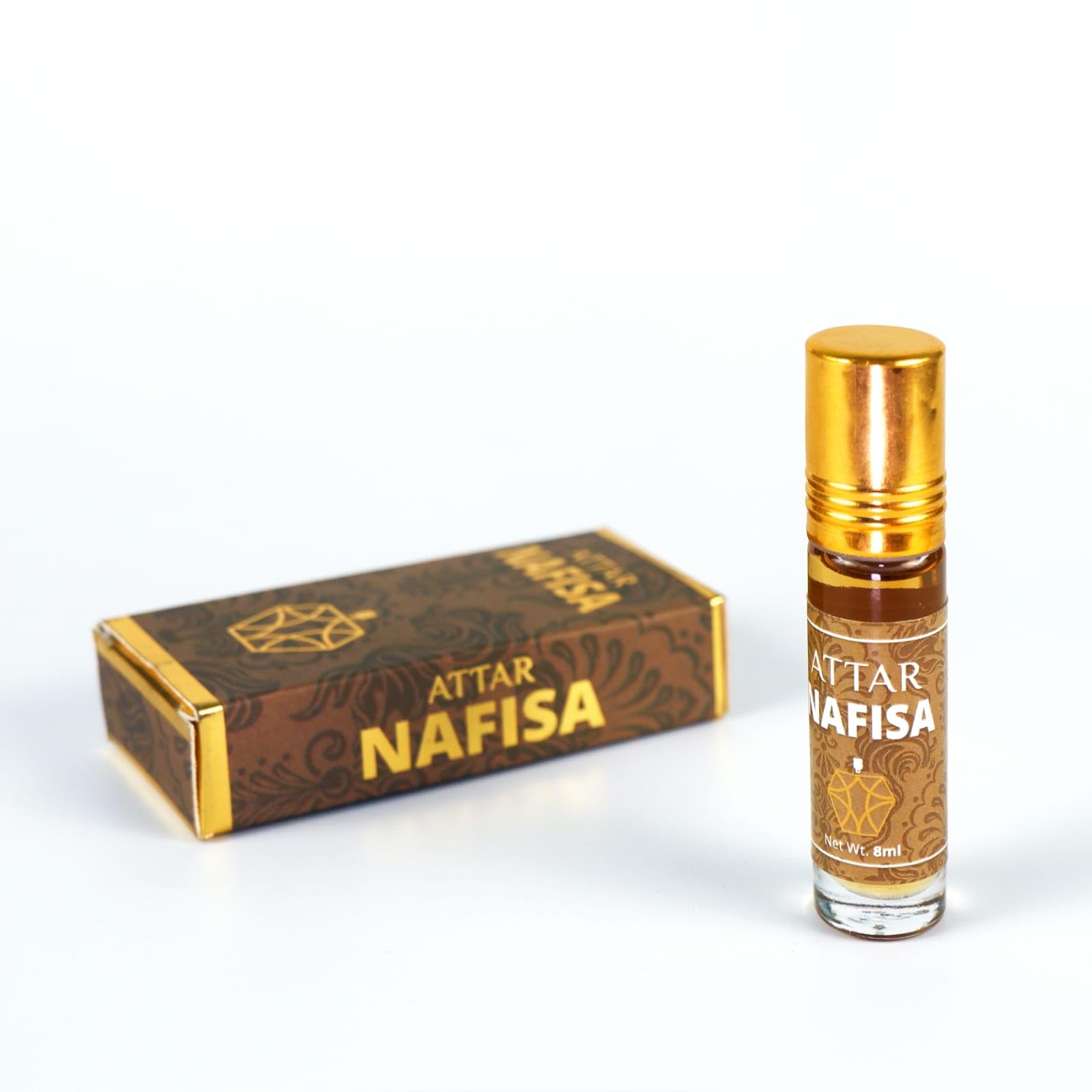 Nafisa Attar | Roll on itra Perfume | Long Lasting Fragrance | 8ml Alcohol Free Attar | Ittar for men & women | Unisex Perfume