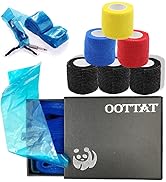 Clip Cord Covers Sleeves with Grip Wrap Tape, Urknall 100PCS Tattoo Clip Cord Covers with 6PCS Ta...