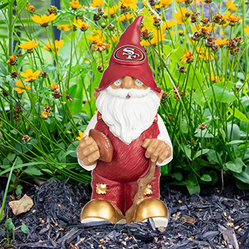 Image of NFL Resin 11.5 inch Team Logo Outdoor Garden Statue Gnome