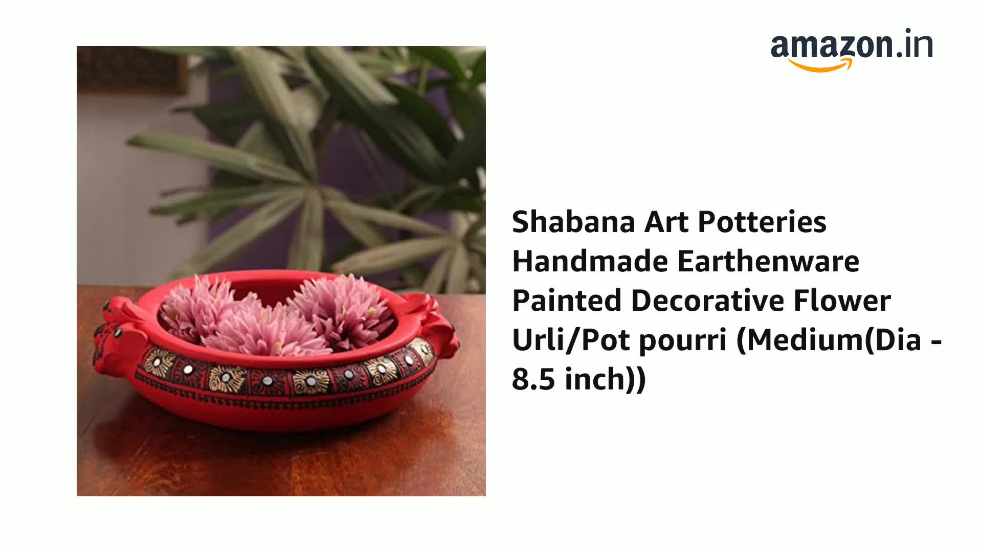 Generico Vaso Terracotta Fatto a Mano (Set 2 Pezzi) Diametro