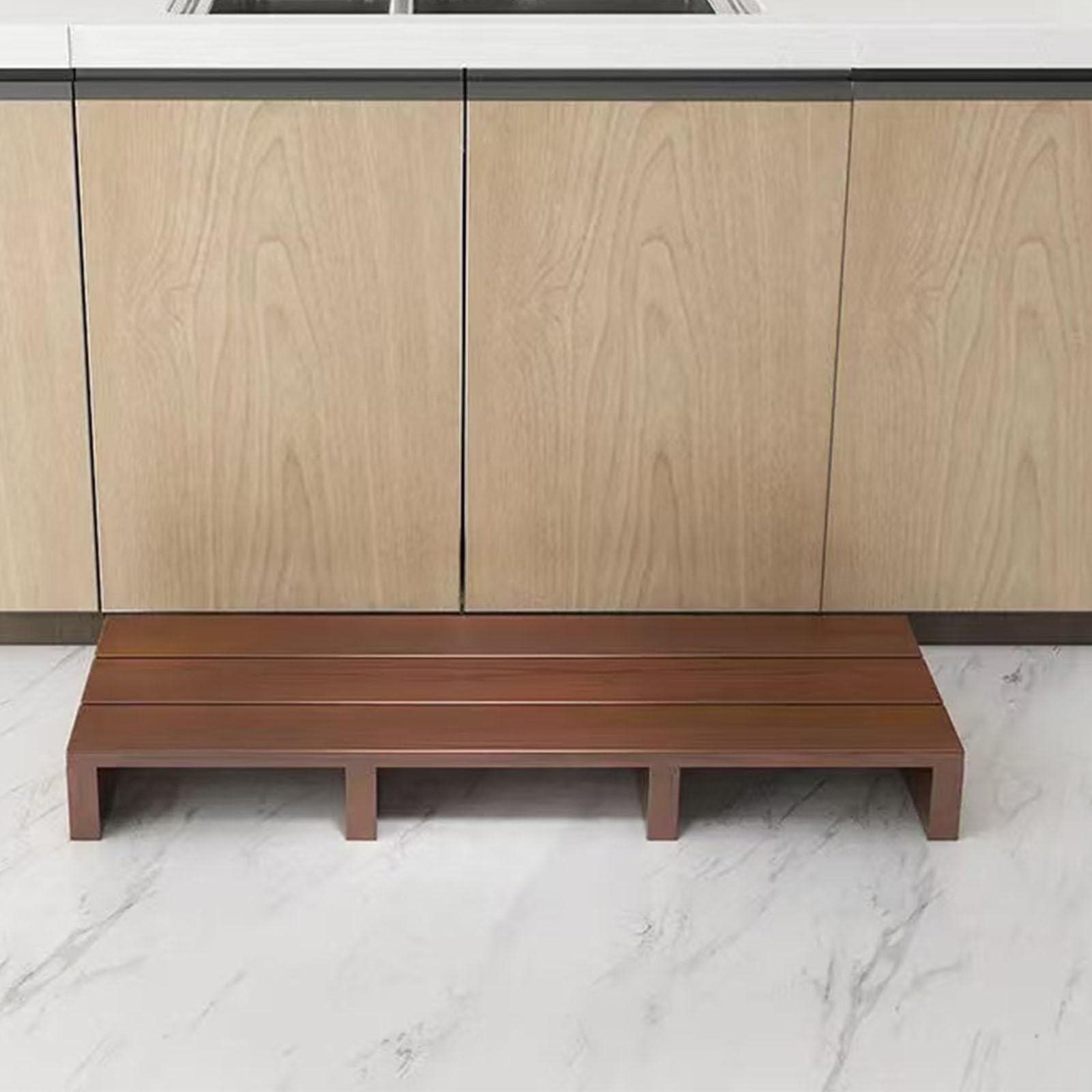 Witriolik Wooden Step Stool Bedside,Steps/Entrance Step Stool,Supports Going Up And Down The Entrance,With Non Slip Pads,Non Slip Outdoor Step,Indoor/outdoor use,Half Step【100 * 30 * 11cm】
