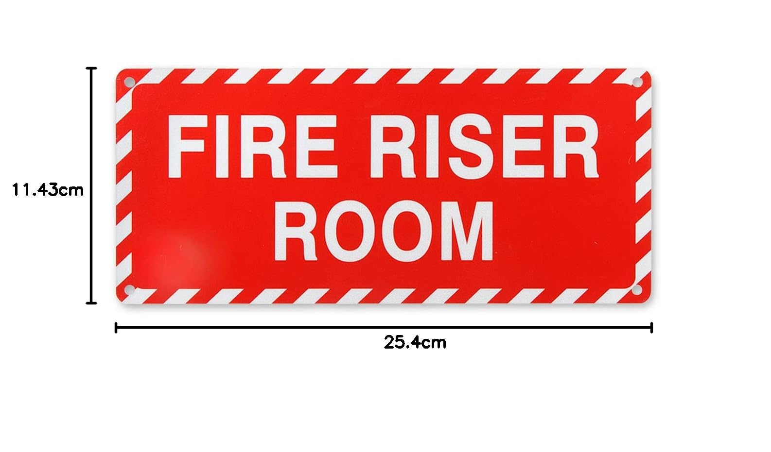 Reflektierendes Pfeil-Schild Aus Aluminium – 25,4x11,4 Cm, 40 Mm Dick, UV-geschützt & Wasserdicht Für Innen/Außen