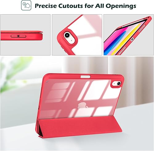 Vista 31 de ProCase Funda para iPad (A16) de 11ª generación de 11 pulgadas 2025/10ª generación de 10.9 pulgadas 2022 con soporte para lápices, funda híbrida Azul