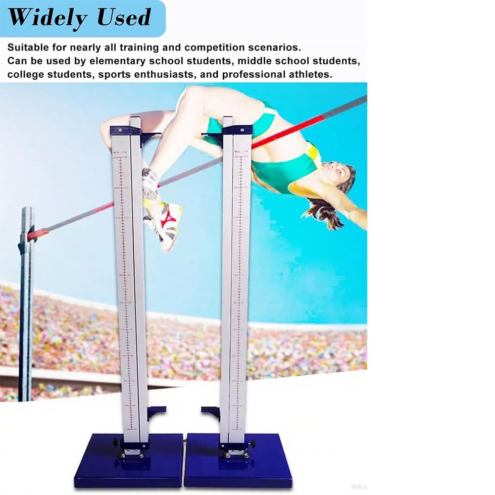 Przenośne aluminiowe stojaki treningowe skoku wzwyż o wysokości od 1 do 7,5 stopy,przenośny standard skoku wzwyż w zawodach lekkoatletycznych,miarka skoku wzwyż początkujących lekkoatletów Red