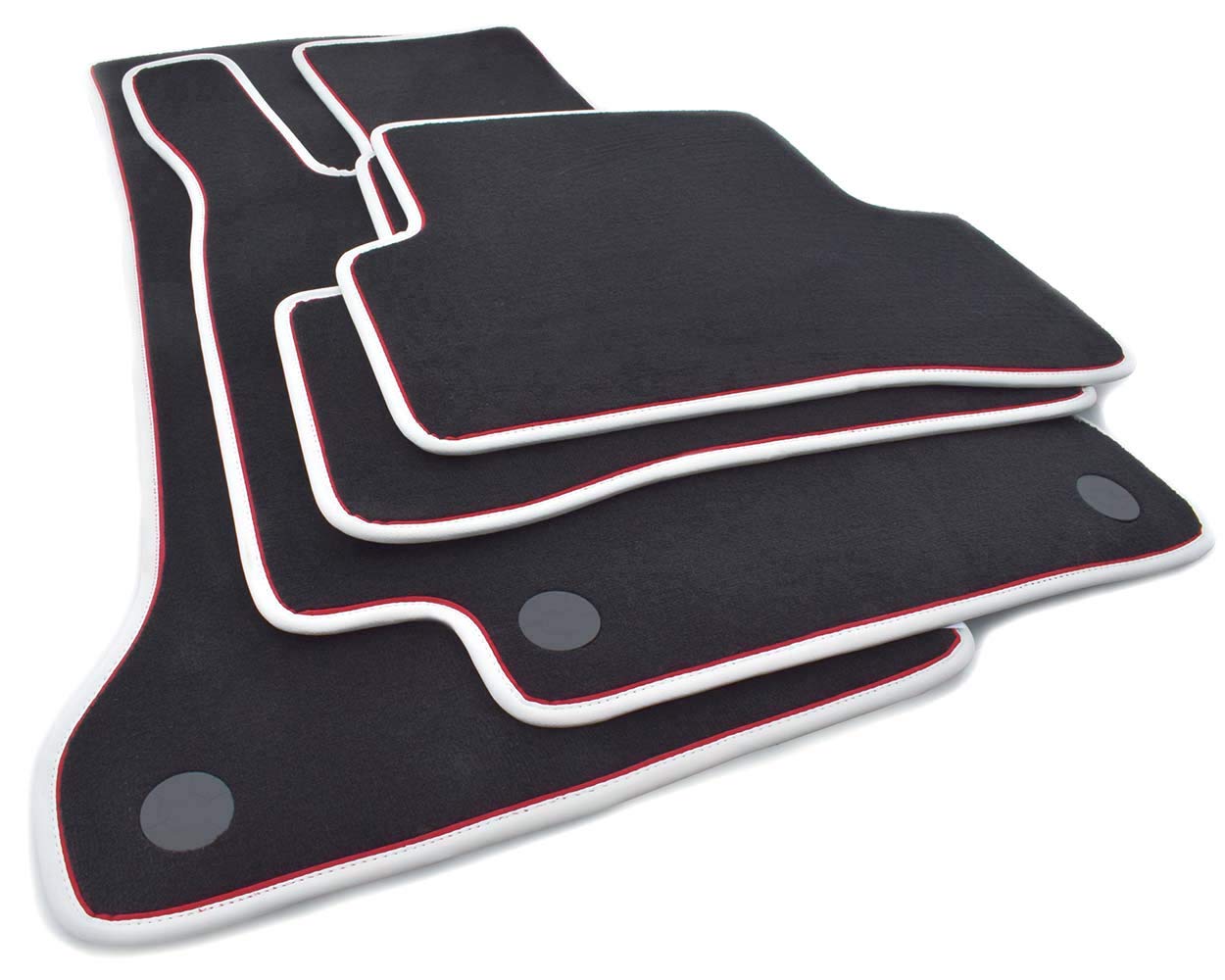 Velluto Auto Tappetini Auto Velluto Per Mercedes C W204 - Nero