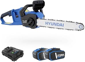 HYUNDAI 40V Akku-Kettensäge CS4016LI, inkl. 2x 4Ah Akku & Doppelladegerät