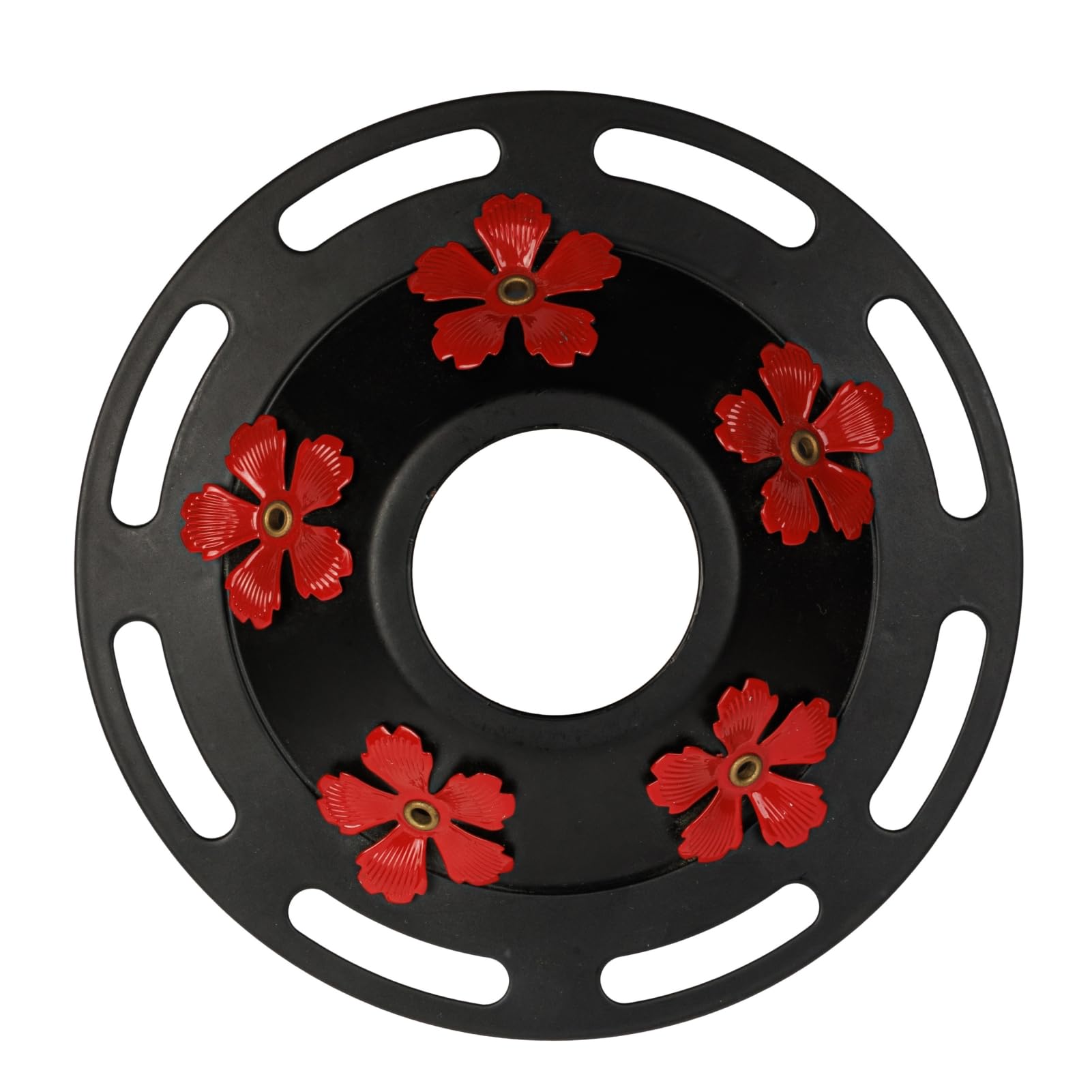 Photo 1 of WOSIBO Metal Top Hummingbird Feeders Base Cover Base Replacement Part for Hummingbird Feeders Base Metal Top Cover and Brush Only (Black Circle)