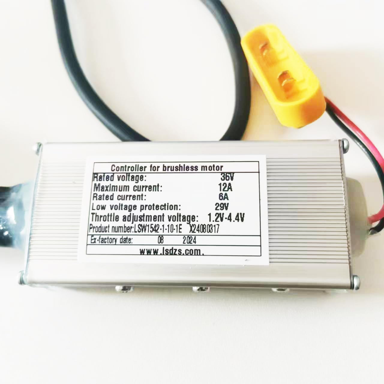 LSW1542-1-10-1E Contrôleur de Vélo Électrique 36V 12A Contrôleur de Moteur sans Balais pour Vélo Electrique Scooter E-Bike