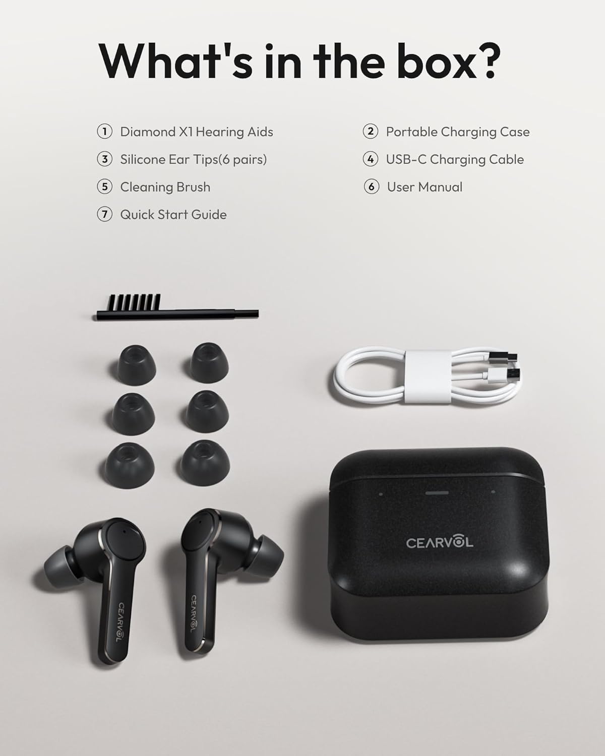 OTC Hearing Aids for Seniors, Bluetooth 5.3 Rechargeable Devices, Customizable App Control for Android/iOS, Stream Music/Calls, Black - Image 9