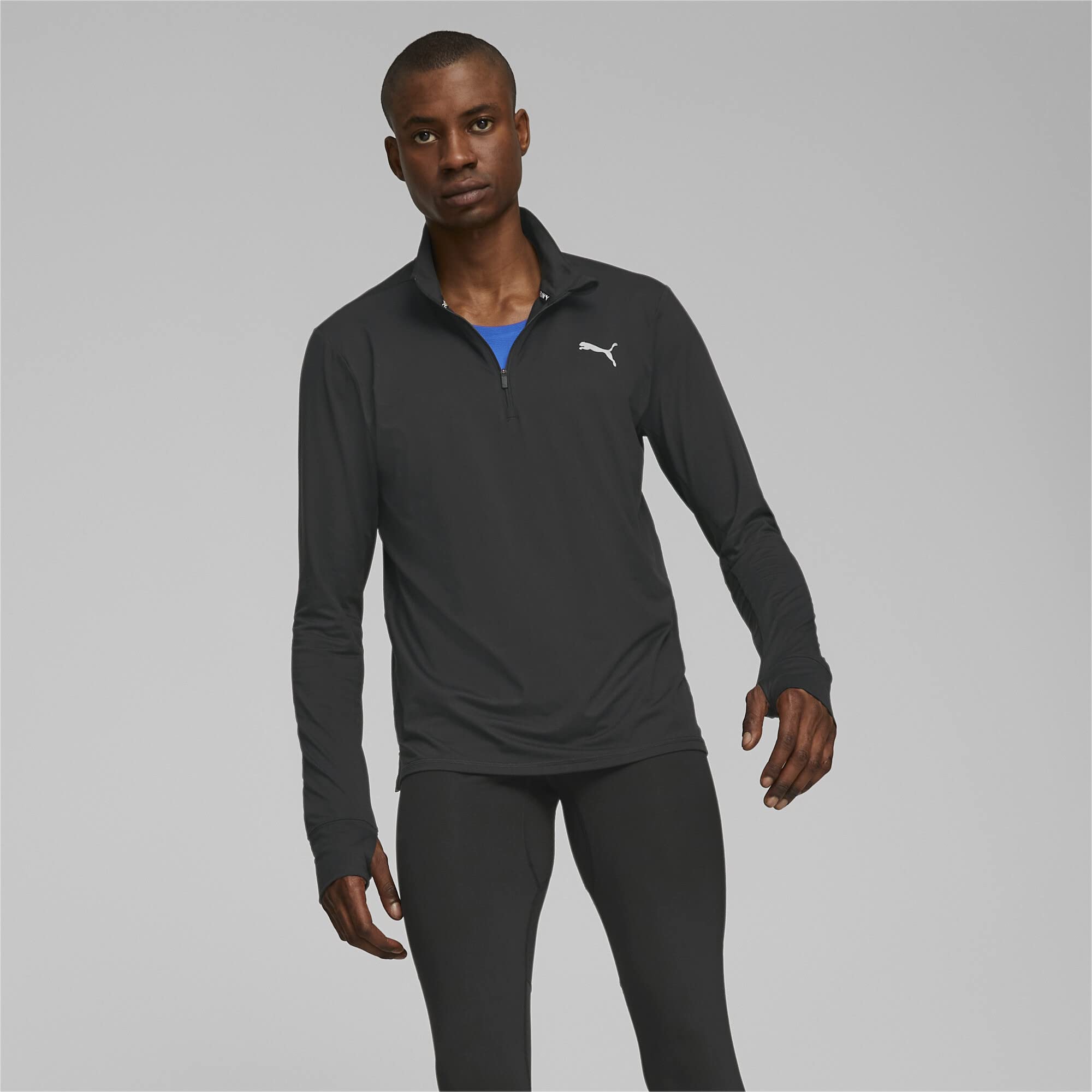 PUMA Run Favorite 1/4 Zip M Puma Black