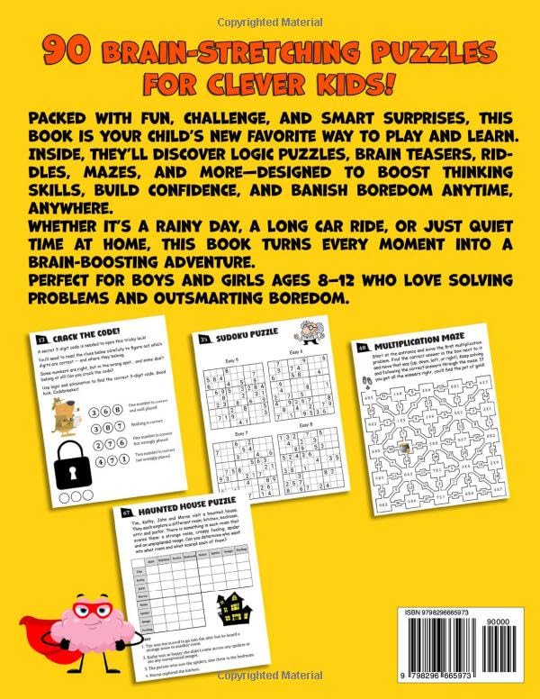 Brain Games for Smart Kids Ages 8–12: Fun Logic Puzzles, Brain Teasers, and Riddles to Boost Thinking Skills and Sharpen Young Minds While Having Fun image 3